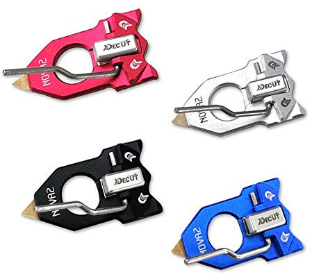 SHARROW Bogenschießen Magnetische Pfeilauflage Aluminiumlegierung Selbstklebend Linkshänder Rechtshänder Einstellbar für Recurve Bogen Bogensport Zubehör (Blau)