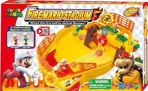 EPOCH Games Super Mario Fire Mario Stadium - Action Game, 7416