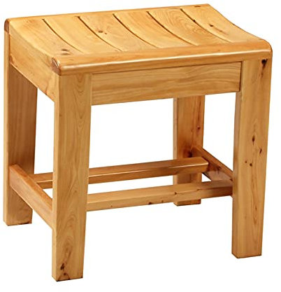 RTY-BY Wasserfest Duschbank Badezimmerhocker Badezimmer Bank Holz, Modern Wasserfest Badhocker Bad Stuhl for Senioren Kinder Erwachsene Badewanne Duschsitz, für Indoor oder Outdoor, 40×30×40cm