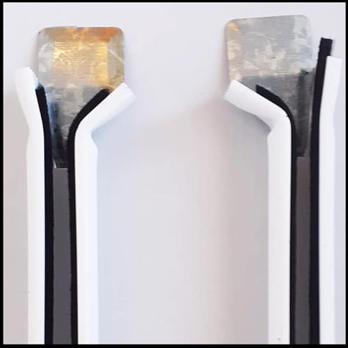 Pack 2 Guías v25 de Aluminio con Embudo de PVC para Embutir de Persiana Enrollable | Aluminio| PERTONI TENDE (Pack DE 2 GUIAS DE 210cm.)