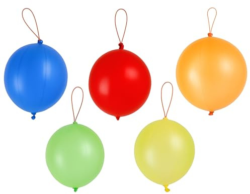 Weddecor Latex Punch Ballons mit Gummiband Große Ballon Dekoration Party Tütenfüller Kinder Geburtstag Party Baby Funktionen Hochzeit Dekor 12 Zoll 5pcs