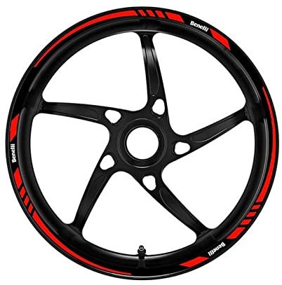 Felgenband Motorrad Reifen Rad Aufkleber Reflektierende Streifen Aufkleber Rennfolie Für Benelli TNT300 TNT600 BN600/302r Stels600 (Color : 2)