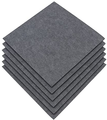 FUNOMOCYA 6pièces Panneaux Acoustiques Feutre Décoration Murale Isolante Pour Bureau Et Maison