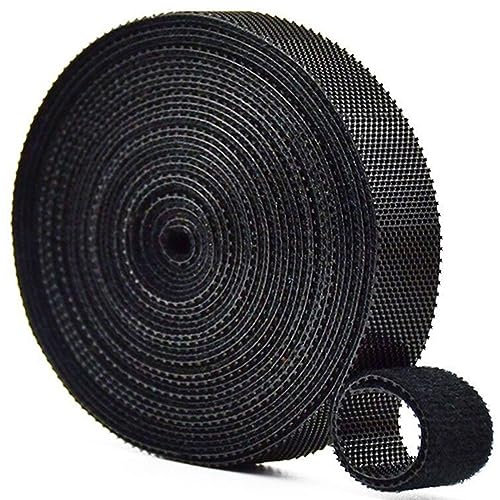 10M fascette, fascette nere, fascette cavi,fascetta riutilizzabile in nylon, lunghezza di taglio libera, per organizzare cavi, cordoni, tubi(nero,10mm*10m)
