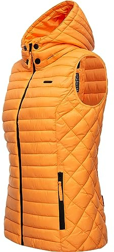 MARIKOO Hasenpfote - Giacca leggera trapuntata da donna per le mezze stagioni, con cappuccio rimovibile, taglie XS-3XL, M