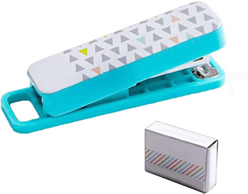 Heftgerät CreativeCandy Color Manual Mini Hefter Niedliche Cartoon Kleine Hefter Nr.10 Heftklammern Student Student Geschenke Schule Bürobedarf Bürohefter (Color : Grün)