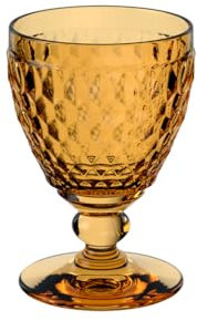 Villeroy & Boch - Boston Safron copa de vino blanco, 125 ml, copa de cristal para vino blanco, apta para lavavajillas, amarillo