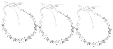 Ipetboom 3 Stück Haarkranz Braut Kopfschmuck Kopfbedeckung Extravagante Handwerkskunst Für Hochzeit Und Party