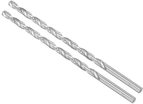 CoCud Extra lange Hochgeschwindigkeitsstahl-Spiralbohrer, Durchmesser 7,5 mm, Länge 200 mm, gerader Spiralbohrer - (Anwendungen: für Metall, Holz, Kunststoff, Aluminium), 2 Stück