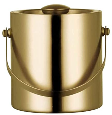 DDKYHU Ice Bucket Champagne Bucket Wine Bucket Stainless Steel Ice Bucket With Lid Champagne Bucket For Bar Champagne Bucket Ice Tub Cooler Bucket (Gold 2L)