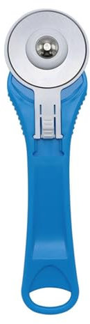 Cortador de rodillo para tejidos | Herramienta de corte de tela, rueda de corte para tela con mango ergonómico, cortador giratorio de 45 mm para tela, manualidades, acolchado