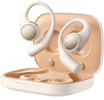 HONOR Earbuds Open, AI Traducción en Directo, Cancelación Activa del Ruido, Auriculares Inalambricos Bluetooth 5.2 con 3 Micro, 22H Cascos Inalambricos Bluetooth, IP54, Dorado