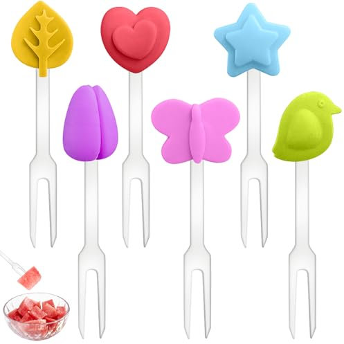 Simsky Fourchettes à Fruits Acier inoxydable, Fourchette a Dessert pour Enfants et Adultes, Fourchettes à Fruits, Mini Fourchettes à Gâteaux, Fourchettes à Amuse-Bouche pour la Maison, Mariage