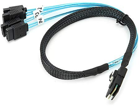 lvifloae Sas To Sata Adapter, G0101 Internal Mini Sas Cable 36p Sff‑8087 To 4sata Server Data Line Computer Accessories (1m/3.3ft)