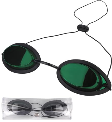 BOXOB Sonnenbrille zum Bräunen, Solariumbrille Schutzbrille IPL-Schutzbrille Antibeschlag-Absorptionsfilter-Augenbrille zum Sonnenbaden IPL-LED-Lichtprozess