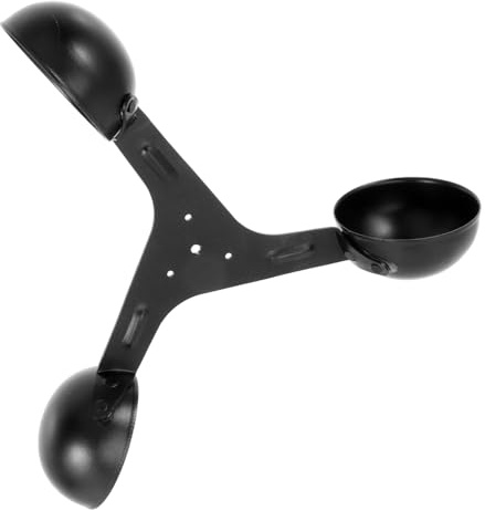 Wind Sensor 3-cup Aluminium Alloy Black Replacement Cup