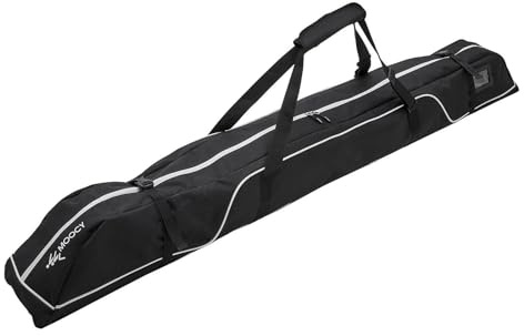 Zambuph Gepolsterte Snowboardtasche, wasserdicht, für Reisen, zum Schutz der Snowboardausrüstung, speziell für Kanten und Vorderseite des Boards, Schwarz, 172 cm