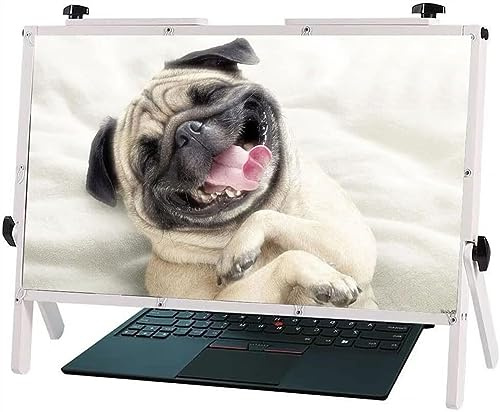 KJMWXOP Computer Screen Magnifier For Desktop,22 Anti Blue Light Laptop Screen Protector Holder,3X Magnifying Glass Read Magnifier