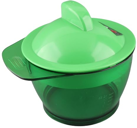 Brrnoo Tazón Eléctrico para Colorear, Tazón para Mezclar Tintes, Tazones para Mezclar Rápidos y Uniformes para Tinte en Crema y Uso Profesional en Salones (GREEN)