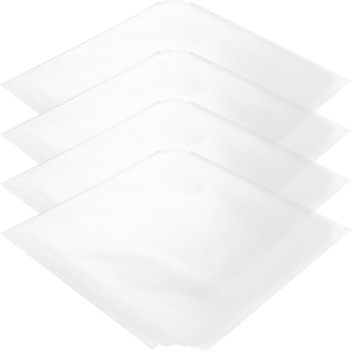 Zerodeko 50pezzi Buste Protettive per Vinili Adesive Trasparenti per Conservazione Dischi Custodie Esterni per Copertine Dischi Antipolvere e AntiGraffio per Collezioni Vinyl Record Sleeve