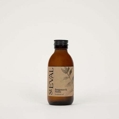 St Eval | Bergamot & Nettle Reed Diffuser Refill | Uplifting, Herbal Fragrance | Made in Cornwall | Scented Diffuser Oil Refill | Ideal for Home and Office