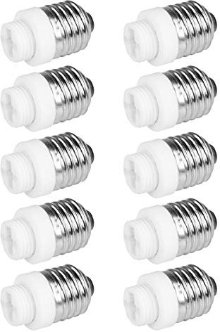 10x Lampensockel Adapter | E27 auf G9 | Lampenfassung Konverter Fassung Sockel Stecker Glühbirne Lampe LED | 10 Stück