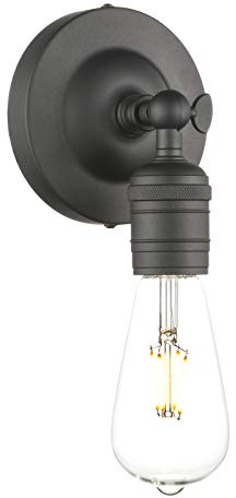Phansthy Loft-Wandlampe Vintage Industrie Wandleuchte Wandbeleuchtung Schicke schlichte Wandleuchte Industrial Style (Schwarz Farbe)
