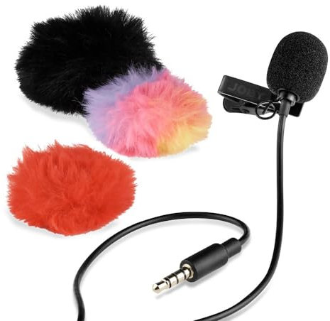 JOBY Microfono Wavo Lav Mobile, Microfono Lavalier con Clip, Microfono Portatile per Smartphone e Fotocamera, Accessori Audio per Live Streaming, Video Content, Vlogging, Conference Call