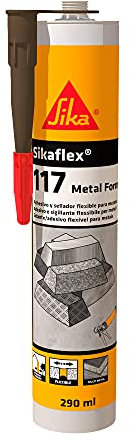Sika - Sikaflex-117 Metal Force, Marrone scuro - Adesivo elastico per l'incollaggio di elementi metallici - Buona lavorabilità - 290ml