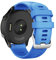 ANBEST 22mm Armband für Garmin Vivoactive 4/Forerunner 255/265/Venu 2, Silikon Quick Release Kompatibel Mit Gear S3/Huawei Watch GT Ersatzarmband, Blau