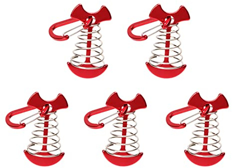 Deck Anker Heringe, 5 PCS Zelt-Federschnalle Zelt-Markisen-Federhaken Angepasste Windseil-Befestigungsschnalle Deckhaken Tragbares Campingzelt Feste Schnalle