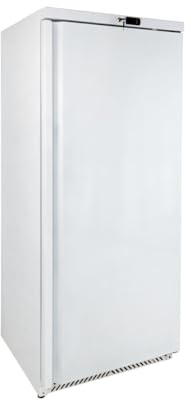 GastroHero Lagerkühlschrank SRH40 | 380 Liter Kühlvolumen | Gewerbekühlschrank | Temperaturbereich 0–8 °C | abschließbar | leise und energiesparend | inklusive 3 Regalböden | Stahlblech