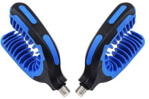 POFET 2PCS U Rest Butt Pod Rod Rest Karpfen Angelrute Halter Rest Kopf für Alle Arten von Angelruten (blau)