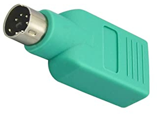 HEMOTON Adaptador USB Macho Convertidor Pasivo para Ratón y Teclado Compatible Sin Software Ni Drivers para Pc y Portátil