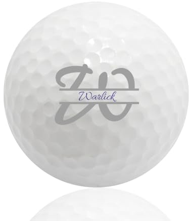 NGTSFLY Golfball Personalisiert mit Wunschtext,Golf Geschenke für Männer Frauen Monogramm Golfbälle (3 Bälle) (GBB-33)