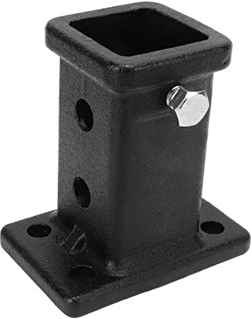 Trailer Receiver Tube, 2in Bolt On Receiver Tube Adapter Trailer Hitch Receiver Adapter Universal Tow Bar Hitch Receiver Tube Replacement for Pickup Trucks, Black