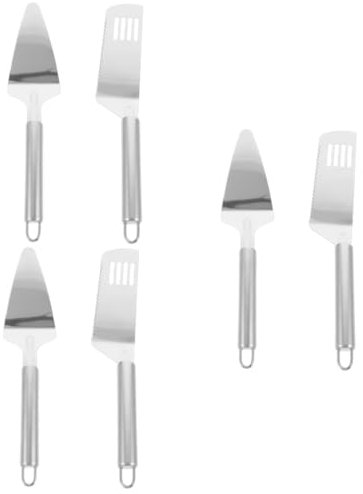 Cabilock 6 Pièces Spatule À Pizza En Acier Inoxydable Pelles À Fromage Pelles À Steak Ustensiles De Cuisine À Domicile Fournitures De Cuisine Pelles En Acier Inoxydable Spatules À Steak