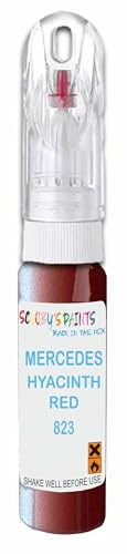 SCOOBYS PAINTS BACK IN THE MIX 21ml Paint Touch Up Pen For Mercedes Hyacinth Red 823 Scratch Removal Car Repair
