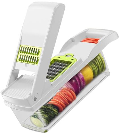 Cabilock Rebanador Rallador De Cocina Cortador De Patatas Multifuncional De Verduras Rallador De Utensilio De Cocina Para Preparar Ensaladas y Guisos
