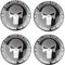 ZHjuju Adhesivo para Tapacubos Negro Pegatinas,4 Piezas Tapacubos Centrales Llantas Tapacubos De Calaveras Tapacubos Centrales Llantas con Tapas de Cubo de Rueda de 56 mm