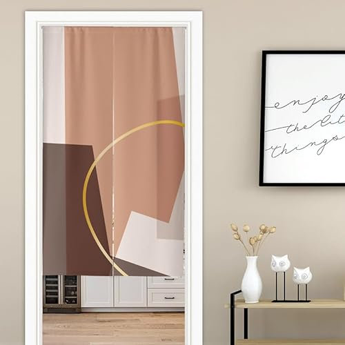 Küchenvorhänge Goldbraun Scheibengardinen Polyester Vorhänge Kurz Waschbar Raumteiler Vorhang Türvorhang Langlebig Küchenvorhang Kurze Gardinen Verdickung Tür Vorhang 80x120cm