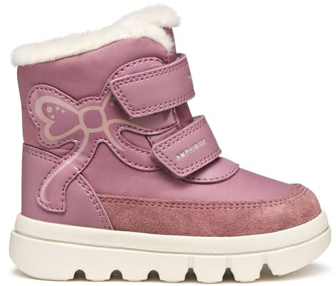 Geox B Willaboom Girl B A, Stivale alla Caviglia Bimba 0-24, Rose Smoke, 20 EU