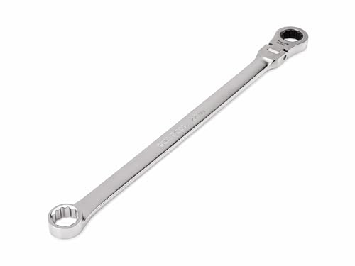 TEKTON 22 mm Long Fixed/Flex Head 12-Point Ratcheting Box End Wrench | WRB35422