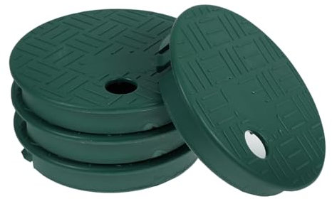 VANZACK 4pcs Green Sprinkler System Cover for Lawn Sprinkler Valve Box Outdoor Irrigation Control Round Box Cover Lid