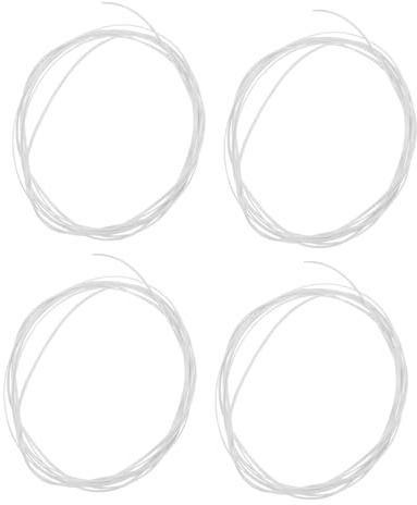 Gitarren Zierrand aus Kunststoff 4 Stück 1650x1x0, 5mm Weiß | Akustik und Klassische Gitarren, Einfache Montage, Dekorative Kontur, Selbstgemacht Tauglich, mit 4 Teilen