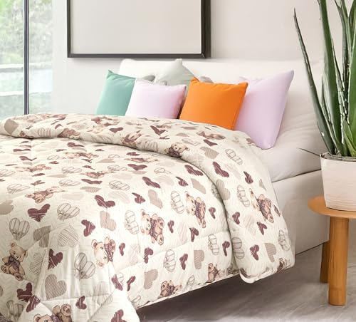 Trapunta Invernale Singola Imbottita Piumone Caldo Letto 1 Piazza 170x250 cm Coperta Morbida e Soffice Autunno Inverno Copriletto Traspirante Anallergico - Mony 4