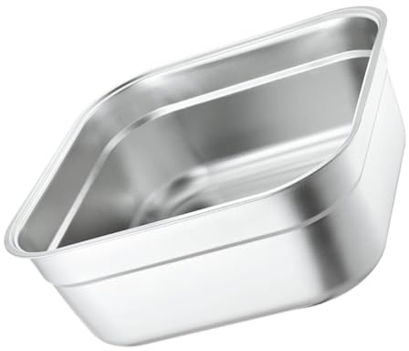 MAGICLULU Bassine Inox CarréE 10.63 Pouces Bol À MéLanger En Acier Inoxydable Empilable Pour Lavage De LéGumes Fruits Salade Et PâTisserie Cuisine