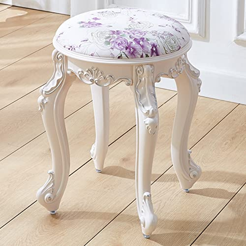 Vadderad sminkpall med stålben sminkbänk för sovrum och badrum elegant modern design bekväm sits perfekt för toalettbord och kosmetika