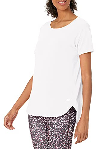 Amazon Essentials Women's Studio Relaxed-Fit Lightweight Crewneck T-Shirt (Available in Plus Size), White, X-Large