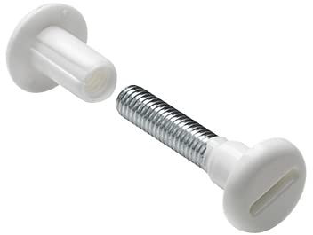 Verbindungsschraube M6 34-45mm weiß 10 Stück